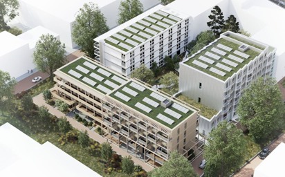 Nieuwbouw 195 + 9 appartementen en woningen Strandeiland IJburg