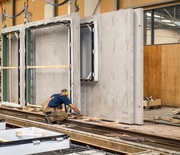 Prefab beton met ingebouwde kozijnen