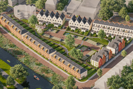 Nieuwbouw 45 woningen Wetterhiem Middelsee Leeuwarden