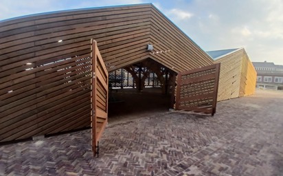 Nieuwbouw fietsenloods Willemsoord Den Helder