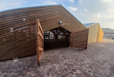 Nieuwbouw fietsenloods Willemsoord Den Helder