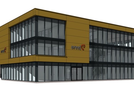 Nieuwbouw loods en kantoorpand Oreel in Hallum