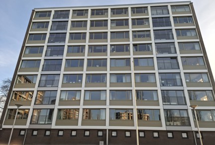 Vernieuwen gevel Baenseinflat Leeuwarden