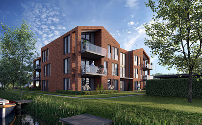 Nieuwbouw 12 appartementen Thomashof Eilân Workum
