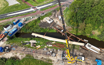 Hout betonbruggen Borgsloot en Tersluis