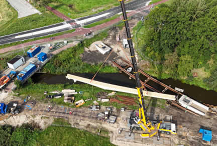 Hout betonbruggen Borgsloot en Tersluis