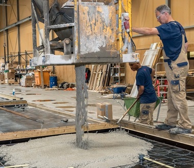 Prefab beton met ingebouwde kozijnen