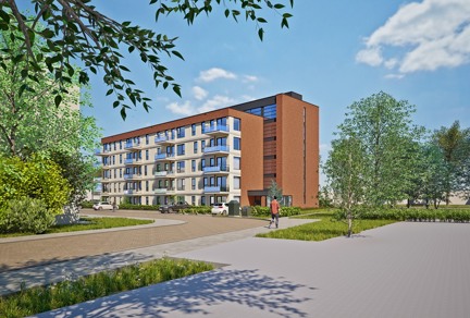 Nieuwbouw 39 appartementen Badweg Leeuwarden